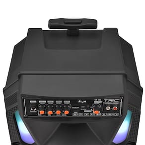Caixa de Som Amplificada TRC CT 500 com Bluetooth, Rádio FM, Entrada USB, Função Gravação e Iluminação Frontal em Led - 500W