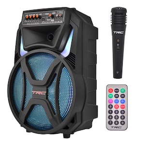 Caixa de Som Amplificada TRC CT 500 com Bluetooth, Rádio FM, Entrada USB, Função Gravação e Iluminação Frontal em Led - 500W