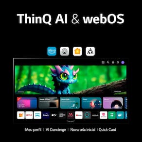 Smart TV 65" 4K LG OLED65C3PSA Evo 120Hz, G-Sync FreeSync, Bluetooth, ThinQ AI, Alexa, Google e 4 HDMIs