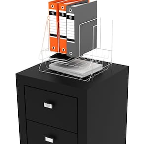 Gaveteiro Móveis Videira Tecnomobili ME4108 com 3 Gavetas e Rodízios - Preto - 3