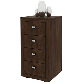 Gaveteiro Móveis Videira Tecnomobili ME4133 com 4 Gavetas com Rodízios - Rustico - 2