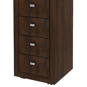 Gaveteiro Móveis Videira Tecnomobili ME4133 com 4 Gavetas com Rodízios - Rustico - 3