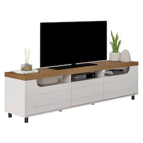 Rack Artely Mercury com 2 Portas e 1 Gaveta, 200 cm de Largura, Ideal para TV de até 75"