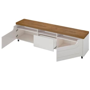 Rack Artely Mercury com 2 Portas e 1 Gaveta, 200 cm de Largura, Ideal para TV de até 75"
