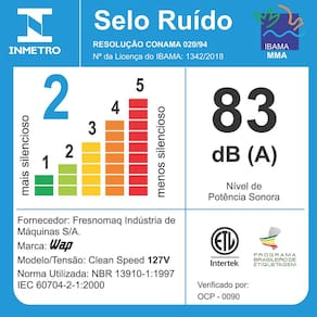 Aspirador de Pó WAP Clean Speed Vertical e de Mão com Bico Articulado 1000W 1 Litro - Vermelho/Preto