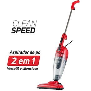 Aspirador de Pó Vertical Wap Clean Speed 1000W 1L – Vermelho/Preto - 220V - 1