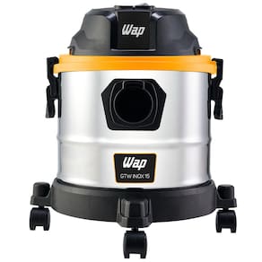 Aspirador de Pó e Água WAP GTW Inox 15 1700W com Bocal de Sopro - Preto/Amarelo