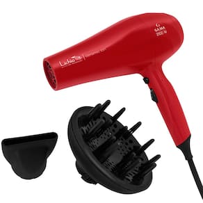 Secador de Cabelos GA.MA Italy Lichia Ceramic Íon Motor AC Profissional 2100W - Vermelho - 110v - 1