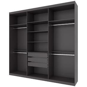 Guarda-Roupa Casal Bartira Genova com 6 Portas e 3 Gavetas - 236,7cm de largura