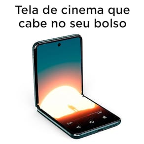 Smartphone Motorola Razr 40 5G Sage Green 256GB 10GB (8GB RAM + 2GB Ram Boost) 64MP com moto AI NFC Dobrável