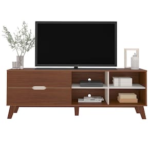 Rack Artely Verona com 180 cm de Largura, 2 Gavetas, Ideal para TV de Até 75”