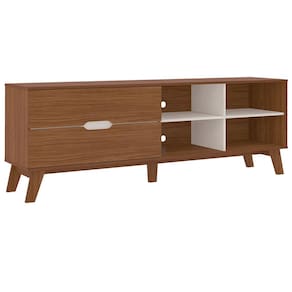 Rack Artely Verona com 180 cm de Largura, 2 Gavetas, Ideal para TV de Até 75”