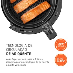 Fritadeira Elétrica Sem Óleo Air Fryer Mondial AF-36-FB 3,6L - Preta