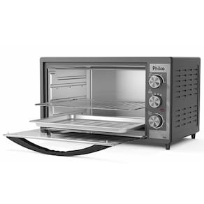Forno Elétrico Philco PFE52P 50L com Botão Timer de 60 minutos e Dupla resistência – Preto