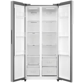 Geladeira Midea Side by Side MDR-S598FGA041 Frost Free com Painel Touch, Função Turbo e Conectividade Via App- Cor Inox Claro - 442 litros