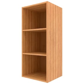 Armário Aéreo Bartira Cristal MDP 15mm com 1 Porta e 2 Prateleiras - 40cm de largura - Mel - 3