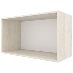 Armário de Geladeira Bartira Cristal MDP 15mm com 1 Porta - 80cm de largura - Freixo/Grafite - 3