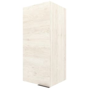 Armário Aéreo Bartira Cristal MDP 15mm com 1 Porta e 2 Prateleiras - 40cm de largura - Freixo - 1