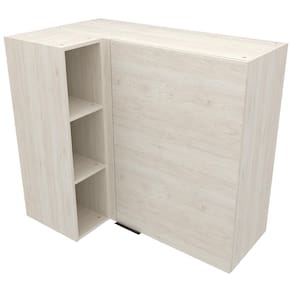 Armário Aéreo de Canto Bartira Cristal MDP 15mm com 1 Porta e 2 Prateleiras - 101,8cm de largura - Freixo - 1
