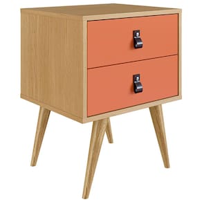 Mesa de Cabeceira Genialflex Amber com 2 Gavetas