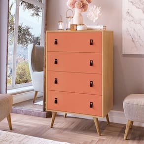 Cômoda Genialflex Amber com 4 Gavetas e 69,1cm de Largura
