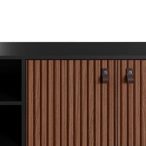 Rack Genialflex Amber com 2 Portas, 160 cm de Largura, Ideal para TV de até 60"