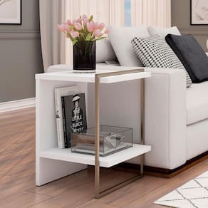 Mesa de Cabeceira / Mesa Lateral Genialflex Infinity - Branco - 1