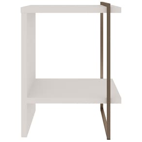 Mesa de Cabeceira / Mesa Lateral Genialflex Infinity - Branco - 2