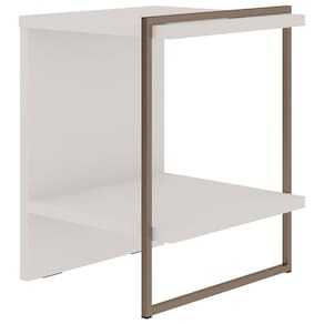 Mesa de Cabeceira / Mesa Lateral Genialflex Infinity - Branco - 3
