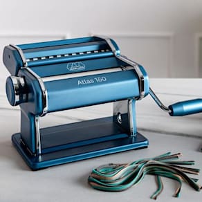 Máquina de Macarrão Atlas 150 Marcato 3 Tipos de Massa - Azul