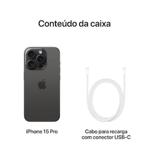 Apple iPhone 15 Pro 128GB - Titânio Preto