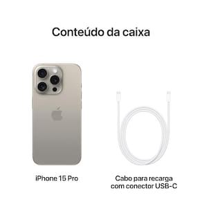 Apple iPhone 15 Pro 128GB - Titânio Natural