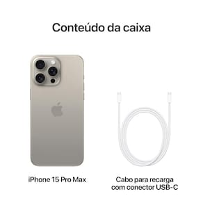 Apple iPhone 15 Pro Max 256GB - Titânio Natural