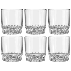 Conjunto de Copos Baixo L`Hermitage Fiorde em Vidro 290ml - 6 Peças