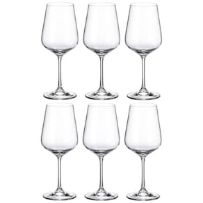 Conjunto de Taças para Vinho Bohemia Strix em Cristal 450ml - 6 Peças