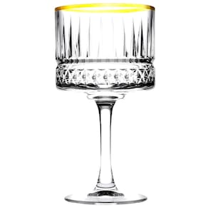 Conjunto de Taças para Coquetel Pasabahce Elysia Gold em Vidro 500ml - 4 Peças - 1