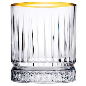 Conjunto de Taças Baixas Pasabahce Elysia Gold em Vidro 355ml - 4 Peças - CJ TACA VIDRO BAIXO ELYSIA GLD 4PC 355ML PASABAHCE - 1