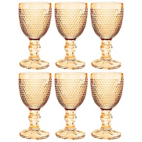 Conjunto de Taças L`hermitage Bardot em Vidro Âmbar Luster 60ml - 6 Peças