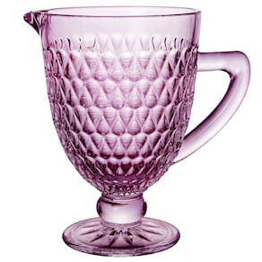 Jarra L`Hermitage Amelie em Vidro com Pé Roxa - 1L