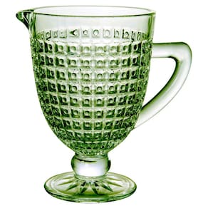 Jarra L`Hermitage Chevalier em Vidro com Pé Verde - 1L