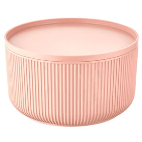 Travessa Redonda Dynasty Velout em Plástico com Tampa Rosa - 750ml