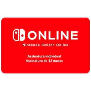 Nintendo Switch Online - Assinatura 12 Meses