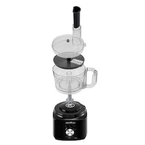 Multiprocessador de Alimentos Britânia Turbo 5 em 1 BMP900P com 2 Velocidades + Pulsar 1000W - Preto