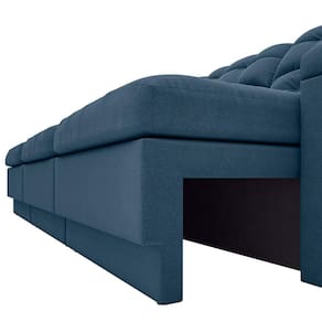 Sofá Retrátil Reclinável 4 Lugares DDS Next Brunello com Almofadas Fixas, Revestimento Velosuede e Espuma D26 - 230cm de largura