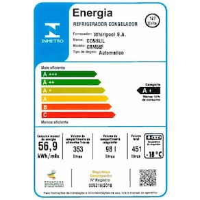 Geladeira Consul Frost Free CRM50FB Duplex com Espaço Flex e Controle Interno de Temperatura Branca - 410L