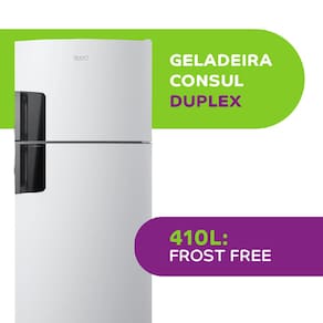 Geladeira Consul Frost Free CRM50FB Duplex com Espaço Flex e Controle Interno de Temperatura Branca - 410L