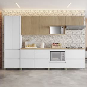 Balcão Nesher Rainha em MDF 15mm com 1 Porta, 1 Gaveta e 1 Prateleira - 70cm de largura