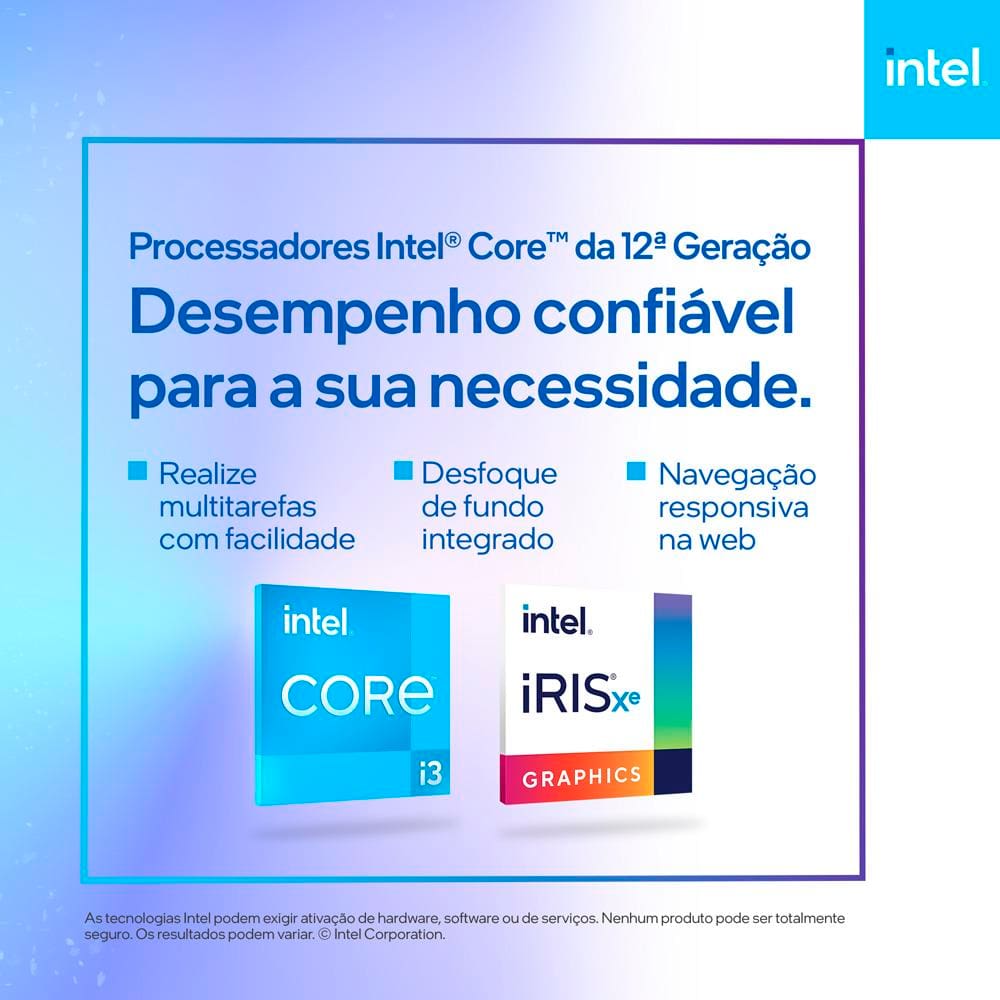 Notebook Dell Intel Core i3 8GB RAM 256GB SSD Tela 15,6