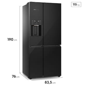 Geladeira Electrolux 541L Multidoor IQ8IB com FlexiSpace Pro Séries - Preta
