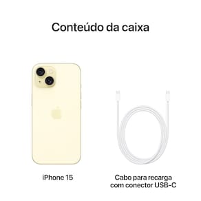 Apple iPhone 15 128 GB - Amarelo